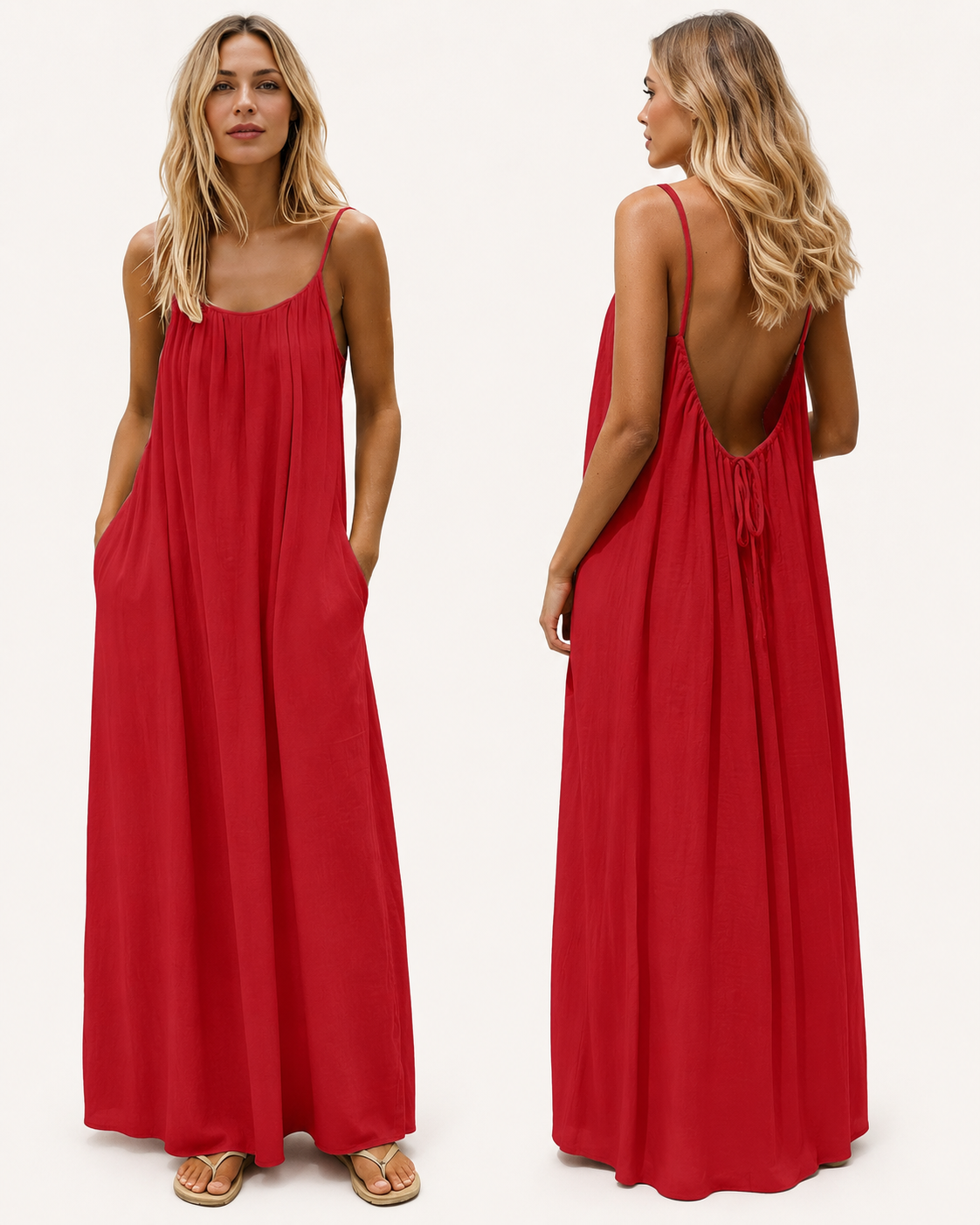 👗Vestido Maxi - Escote la Espalda 💫