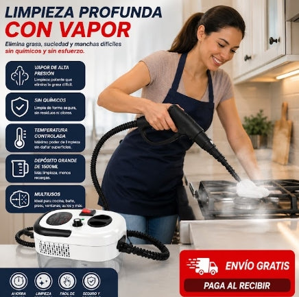 🧹MÁQUINA DE LIMPIEZA A VAPOR 🚚 ENVÍO GRATIS A TODO ECUADOR