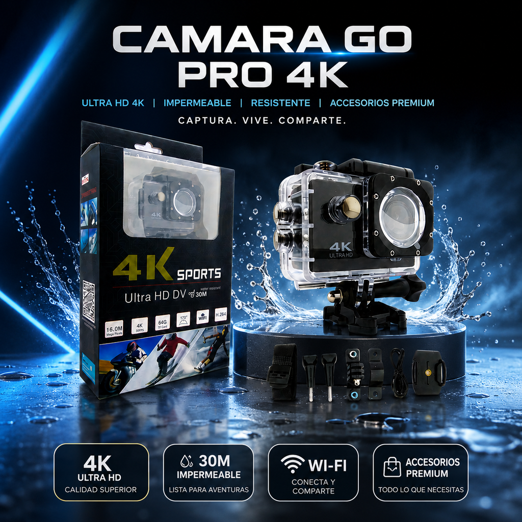 CAMARA GO PRO 4K